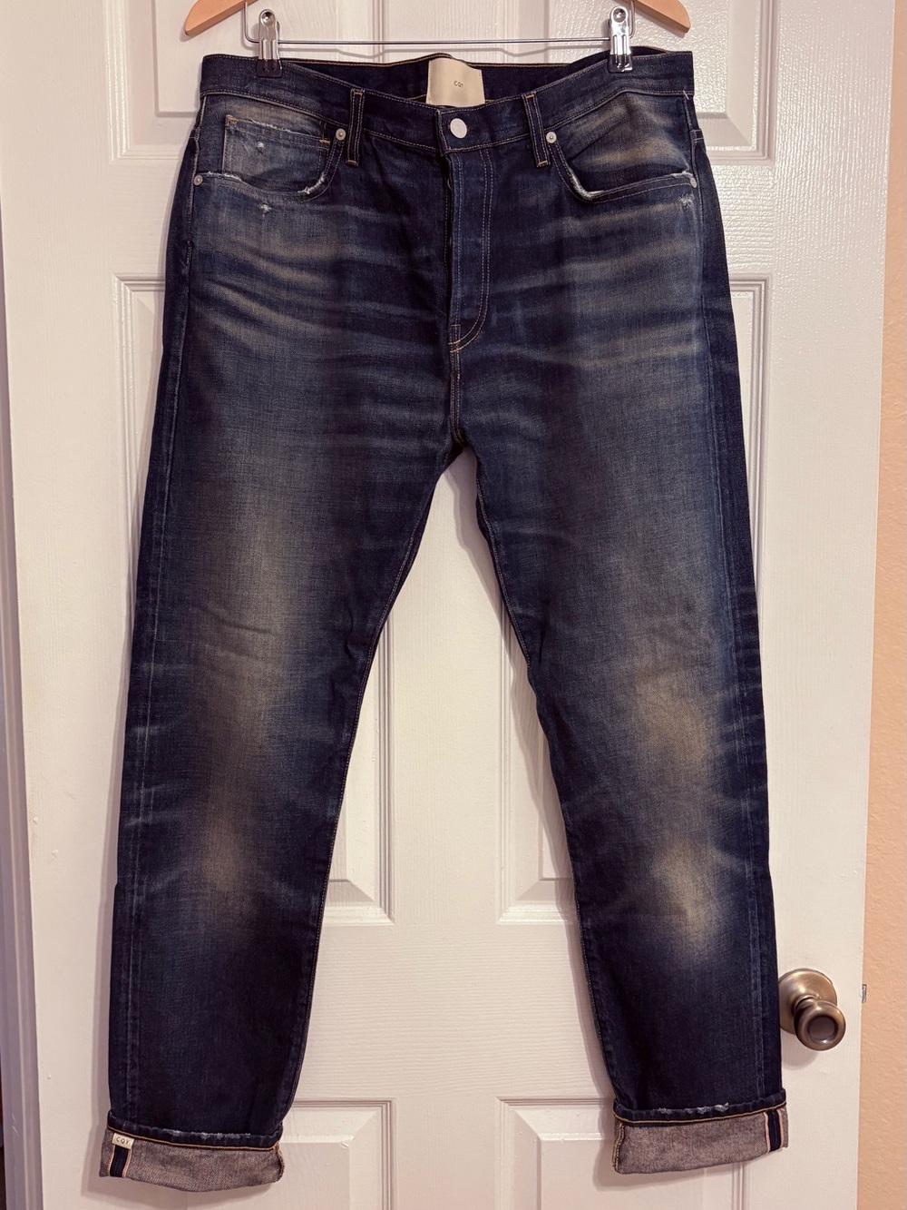 CQY “The Vin” Slim Straight Selvedge Jeans — Men’s 36